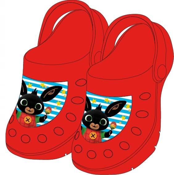 Bing Rabbit Garden flip-flops lätta bekväma röda 30/31