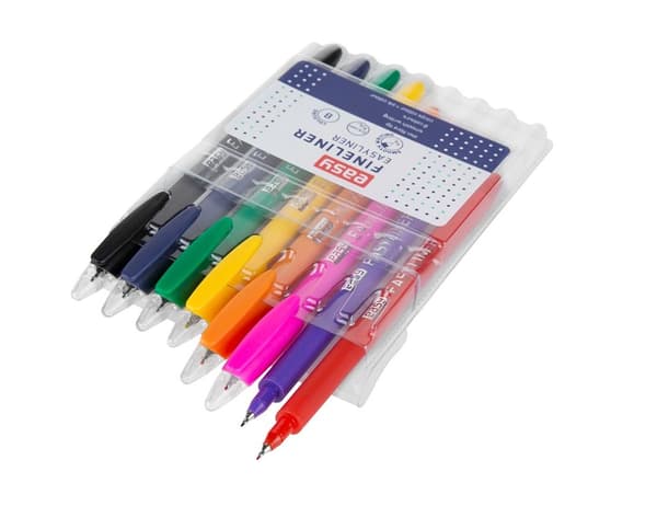 EASY fineliner med 8 farver