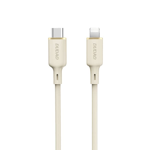 SR Forstærket Kabel til iPhone USB-C - Lightning 30W 2m Beige