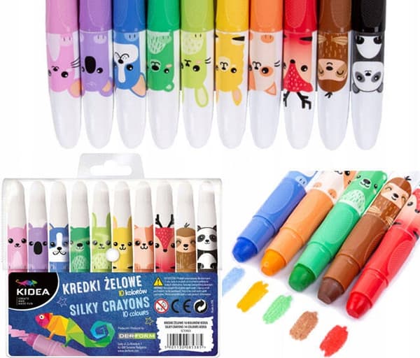 KIDEA 5385 10-FARVER GEL KRIDT