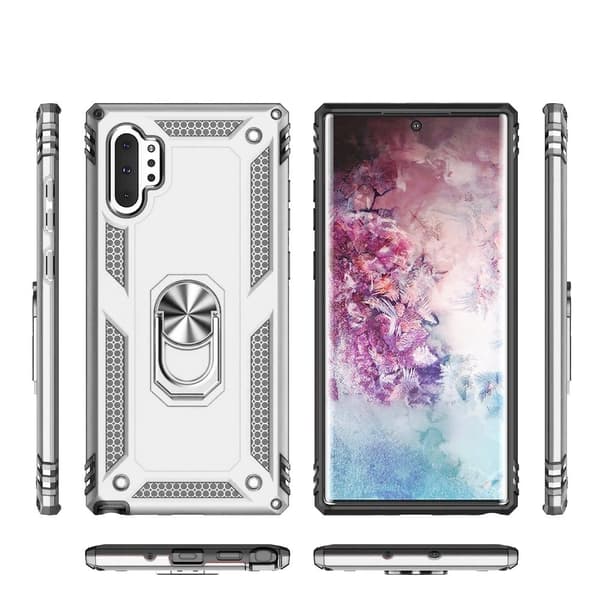 Pansret cover til Samsung Galaxy Note 10+ Plus, Nox Case Ring, sølv