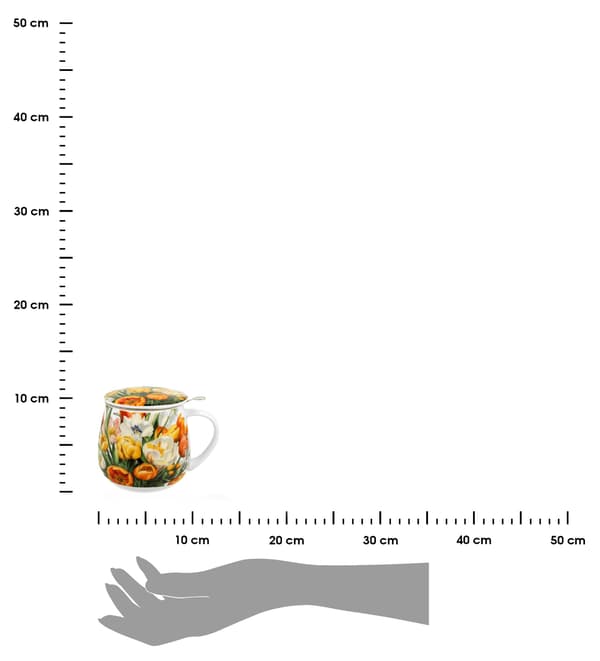Tulpanmugg med infuser 430 ml