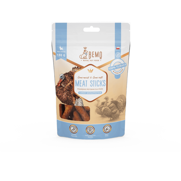 BEMO LIHAPUIKOT Kalkkuna Monoproteiini 180g