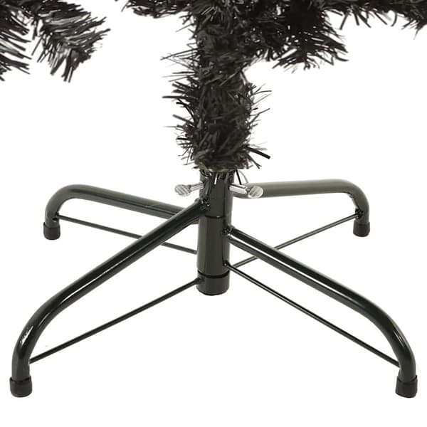 vidaXL slankt juletræ, sort, 150 cm