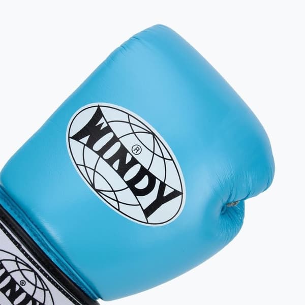 Windy Classic Boxningshandskar i Äkta Läder Blå 10OZ