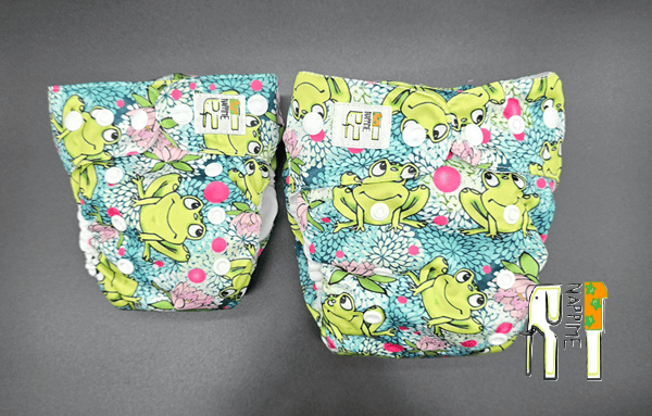 Coolmax Frogs NappiMe Mini Pocket Vaskbare Bleer