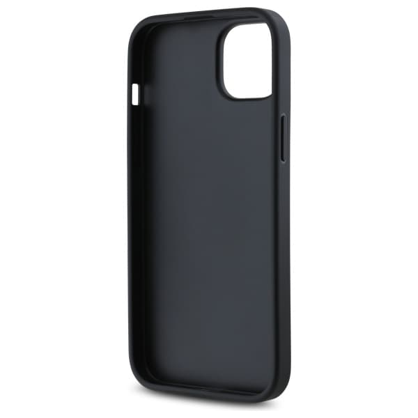 DKNY Quilted Stack Logo-skal till iPhone 15 Plus, Svart