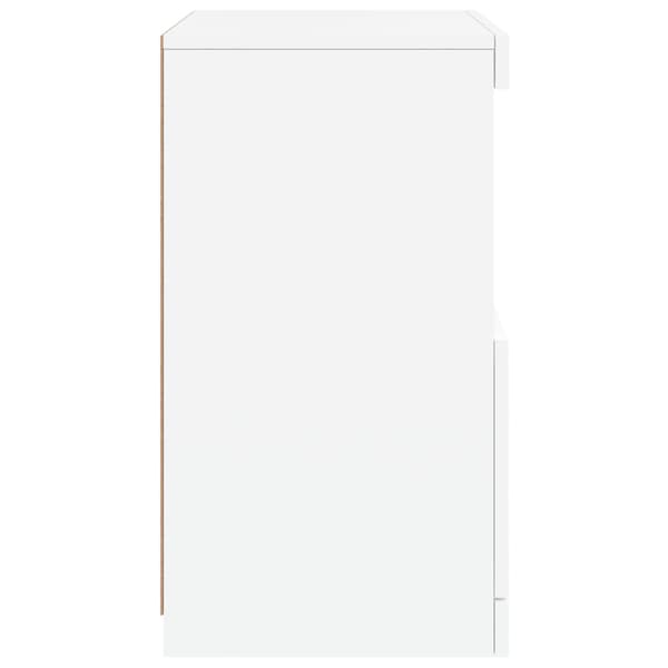 vidaXL LED-skåp vit 41x37x67 cm