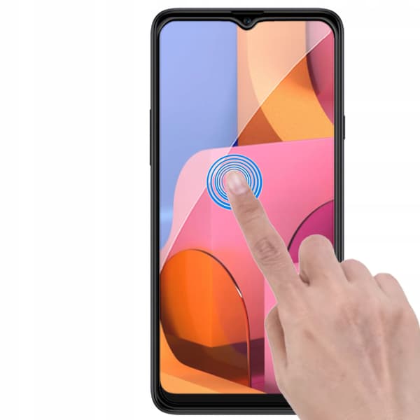 Härdat glas för Samsung Galaxy A20s helskärm 5D