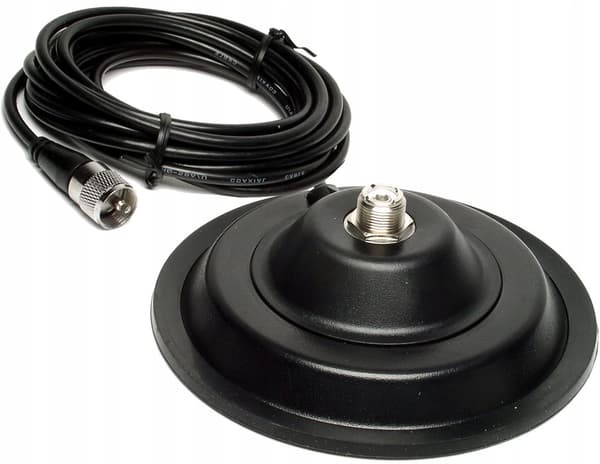 Magnetisk base. Magnet til CB PL-antenne 145 mm, 4 m kabel