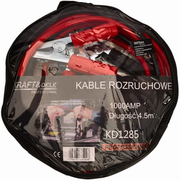 Startkablar 1000A 4,5m KD1285