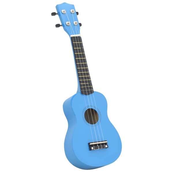 vidaXL Sopraanoukulele kotelolla lapsille, sininen, 23"