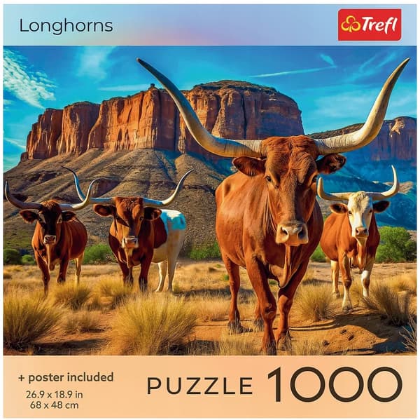 PUSLESPIL 1000 USA SAMLING LONGHORNS 99280