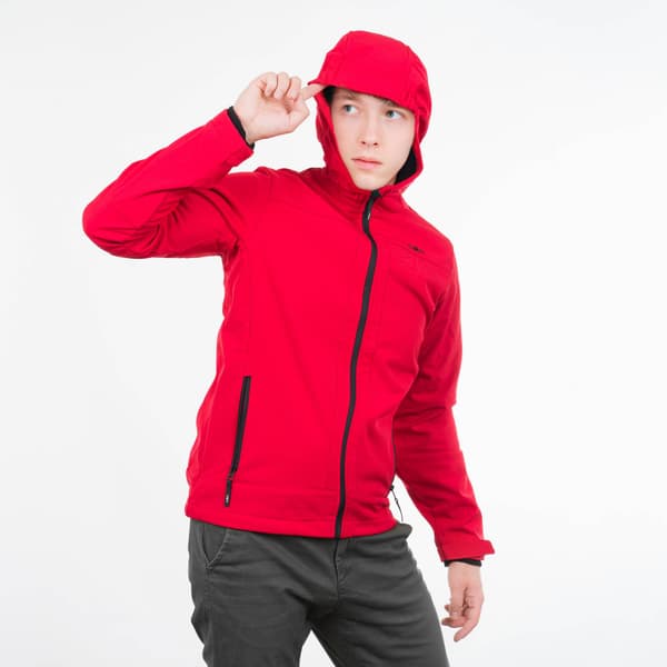 CMP Kid Jacket Fix Hood barnvandringjacka röd 98