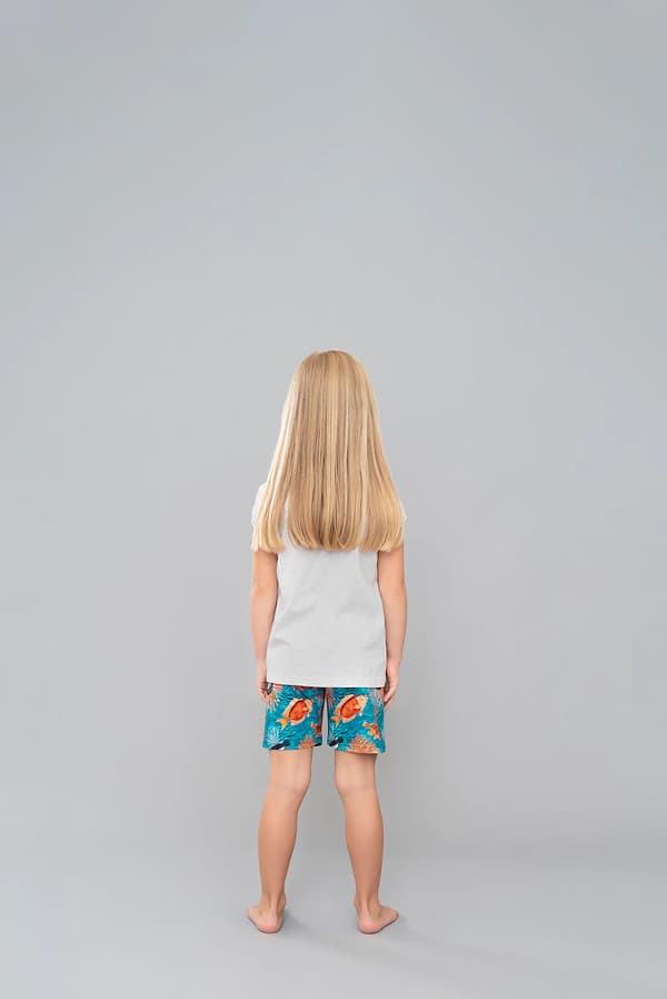Oceania flickpyjamas, korta ärmar, korta byxor, 4 år