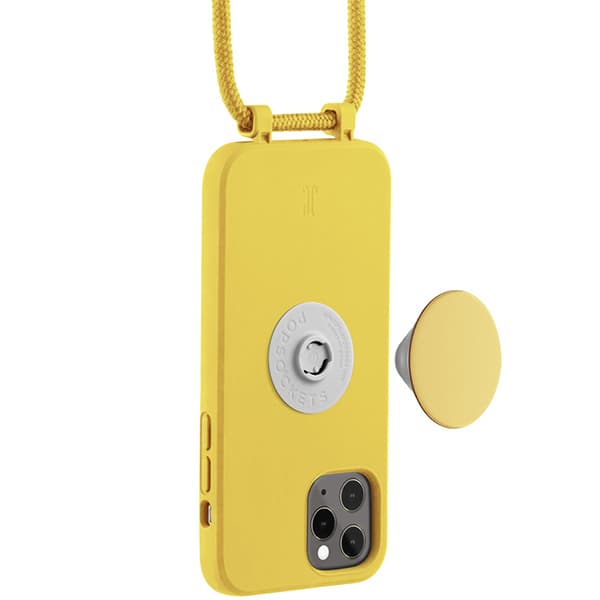 Just Elegance PopGrip-cover til iPhone 11 Pro, gult