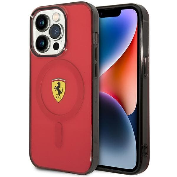 Ferrari FEHMP14XURKR iPhone 14 Pro Max 6,7" rød hardcase Translucent Magsafe