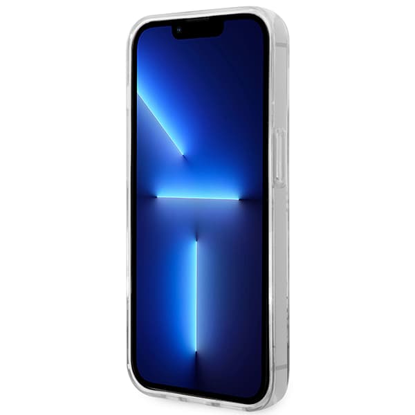 Guess 4G Mönsterskriptskal till iPhone 14 Pro Max, Guld