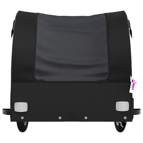 vidaXL cykelanhænger, sort, 45 kg, jern