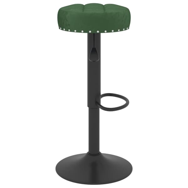 vidaXL Barstolar, set om 2, mörkgrön, klädd i sammet
