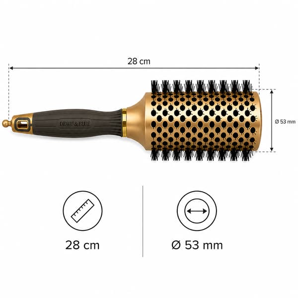 Keramisk termisk stylingborste med jonisering 53 mm NANO TECHNO