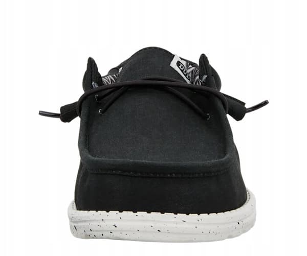 HEYDUDE WALLY STRETCH CANVAS 40700 |42| SORT/HVID