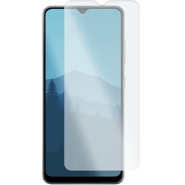 Realme C21Y / C25Y Silikone Lite-coversæt, lyserød + glas