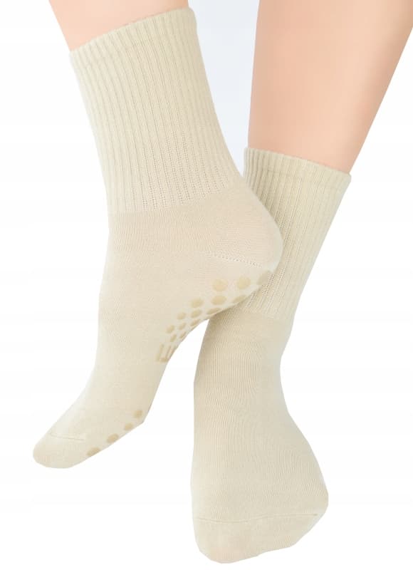 Pige strømper ABS bomuld ikke-komprimerende beige 39/42