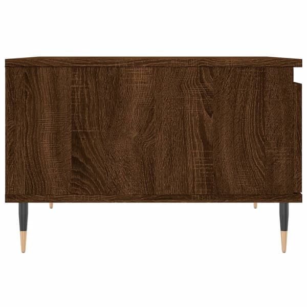 vidaXL sofabord brunt egetræ 55x55x36,5 cm