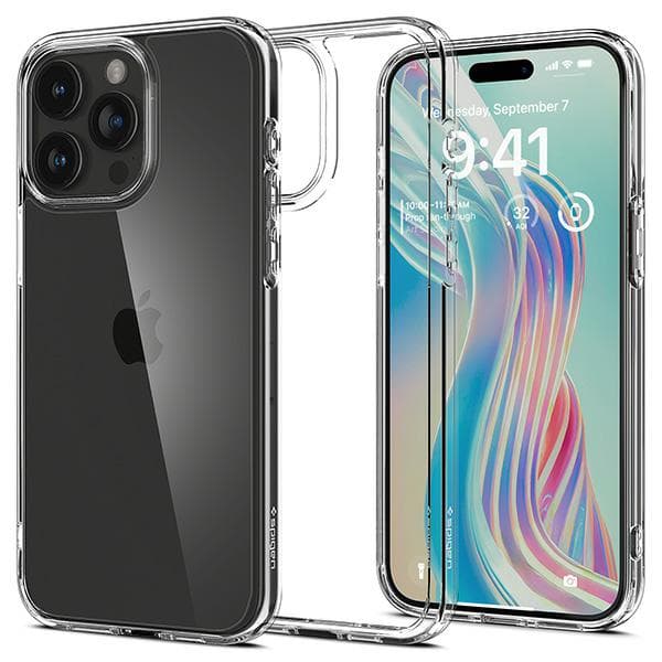 Spigen Ultra Hybrid-cover til iPhone 15 Pro Max, klart