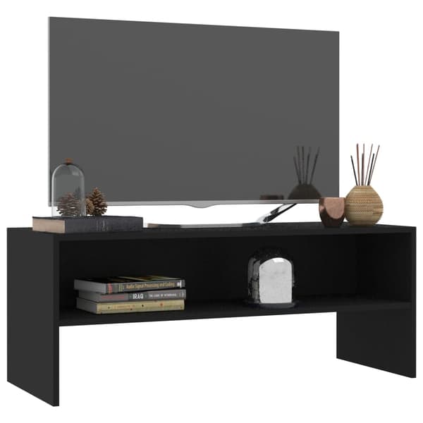 vidaXL TV-skab sort 100 x 40 x 40 cm spånplade