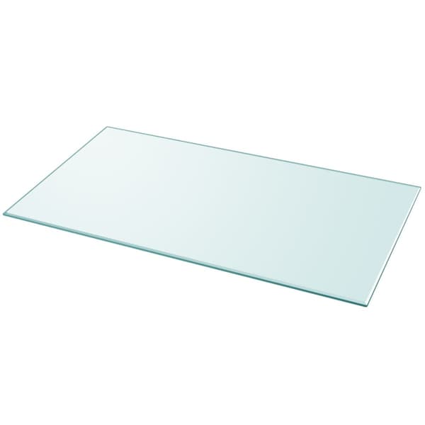 vidaXL rektangulær glasbordplade 1200x650 mm