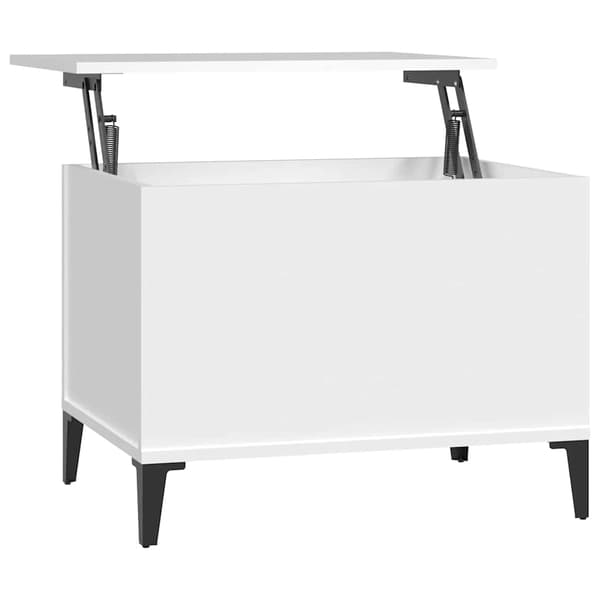 vidaXL Soffbord, Vitt 60x44,5x45 cm, Träbaserat Material