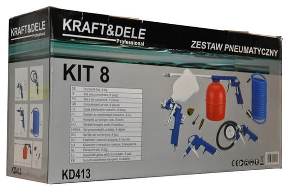 Pneumatisk sæt 8 elementer KD413