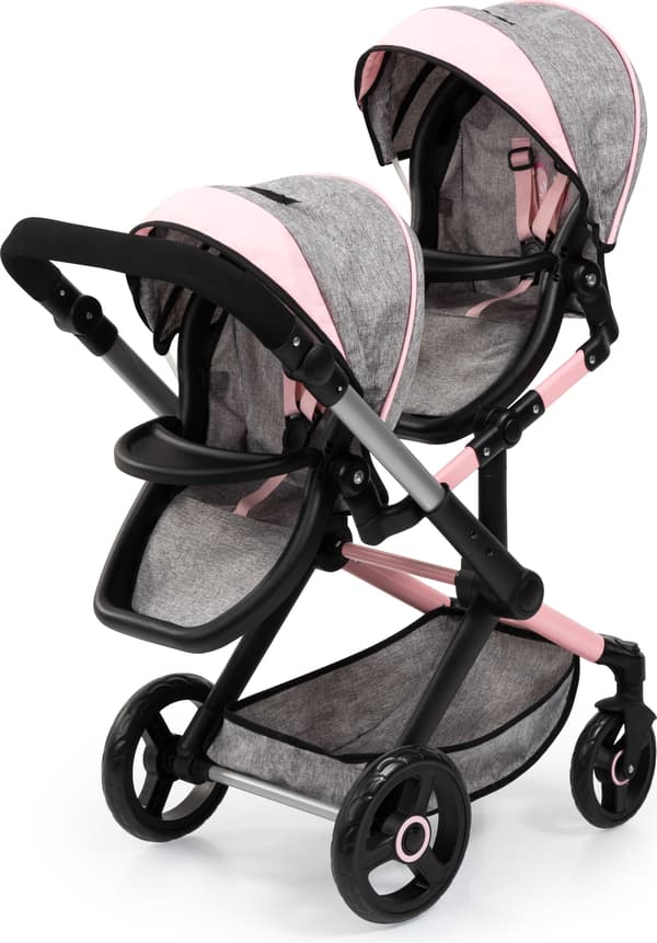 Bayer Design Xeo Twin dockvagn grå 26733AA