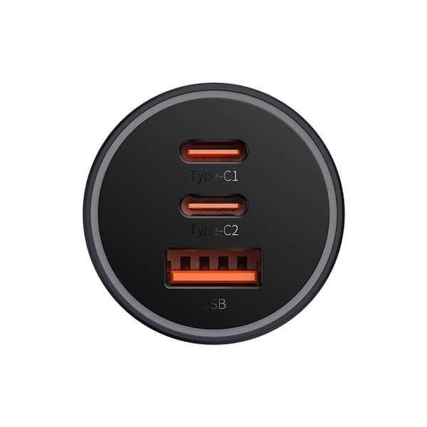 Golden Contactor Pro USB Biloplader + 2x USB-C 65W Mørkegrå
