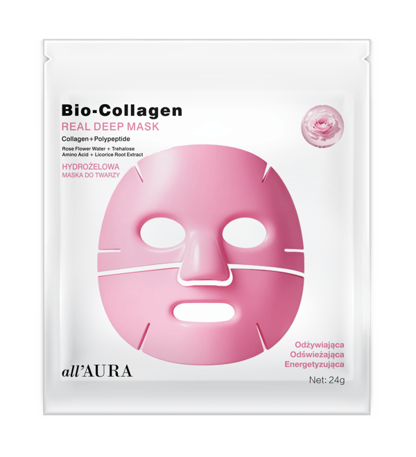 all'AURA Bio Collagen Real Deep Mask - Närande Rosa 24 g