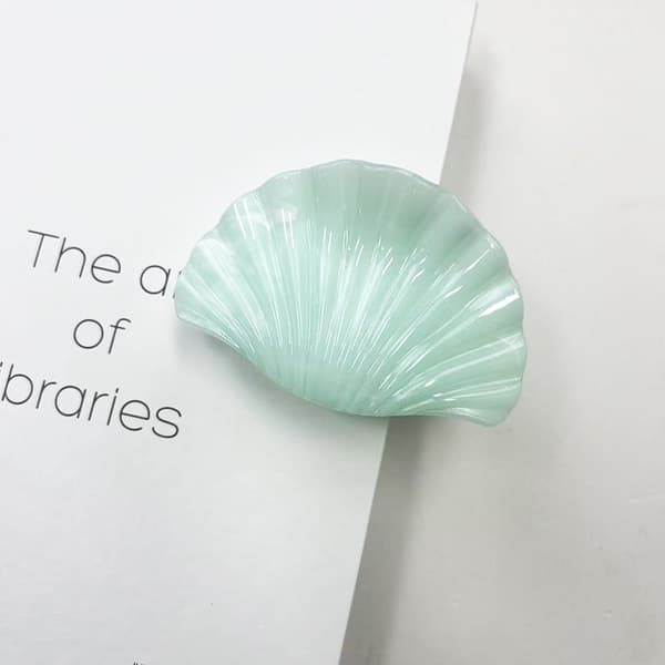 SHELL hårspänne, XL marmor, 8,5 x 5,7 cm SP423