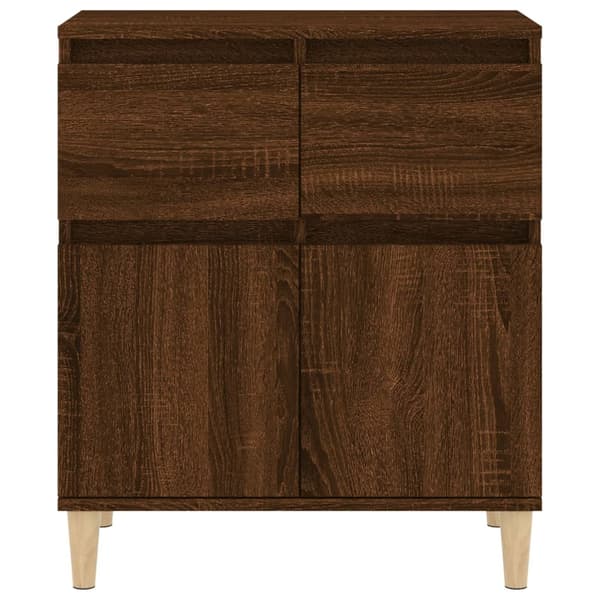 vidaXL kommode, brun eg, 60x35x70 cm, træbaseret materiale