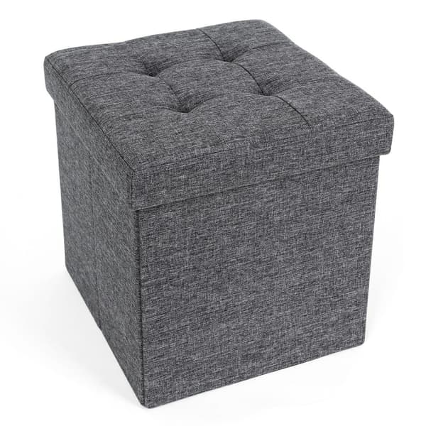 Quiltad förvaringspuff