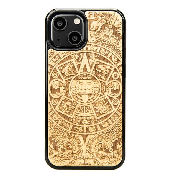 Træetui til iPhone 13 Mini AZTEC KALENDER ANIEGRE