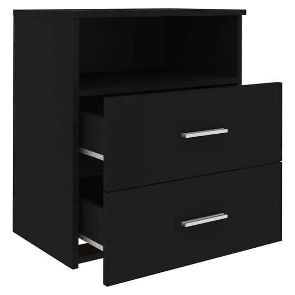 vidaXL sengebord, sort, 50x32x60 cm
