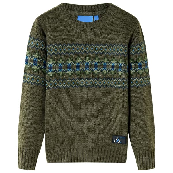 Lasten neulepusero, khaki, 128