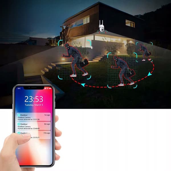 Minikamera lille indendørs roterbart smart full HD wifi 5G
