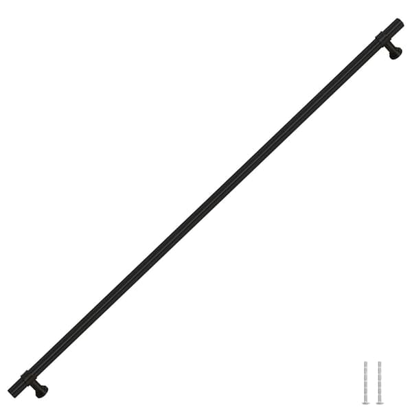 vidaXL skabsgreb 5 stk. sort 480 mm rustfrit stål