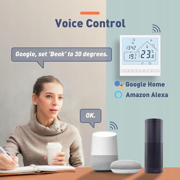 Beok Alexa, Google 3A TOL47WIFI Programmerbar WiFi-rumstermostat