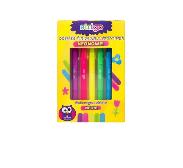 STRIGO Neon Gelpennor 5 Färger