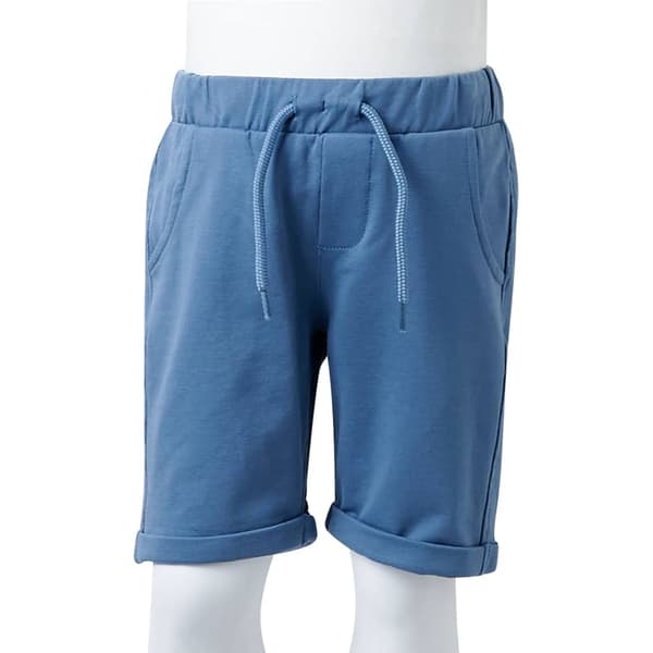 Barnshorts med dragsko, mörkblå, 140