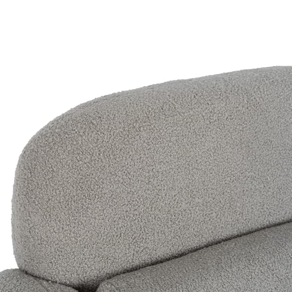 TOGO Grå Boucle Moderne Lounge Lænestol