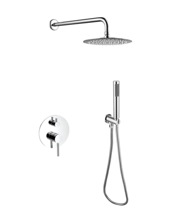 Besco decco illusion II kromat inbyggt duschset